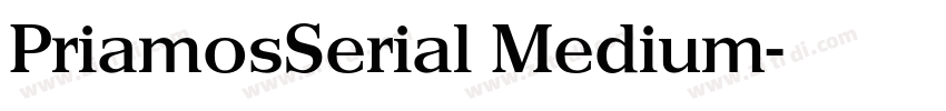 PriamosSerial Medium字体转换 PriamosSerial Medium字体转换